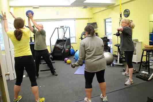 small group training class at AYC Health and Fitness in Kansas City